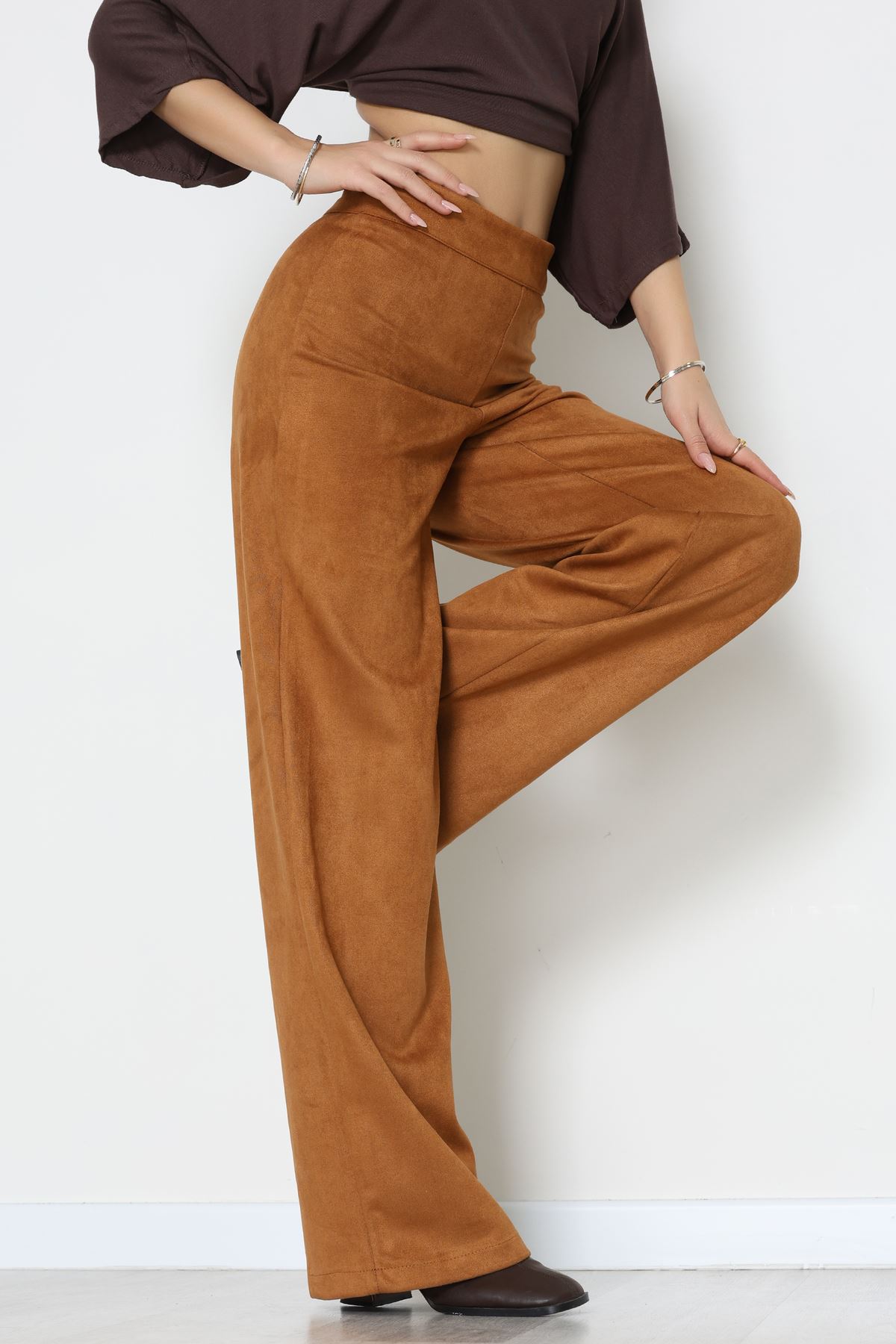 Süet Pantolon Taba - 1808.2126.