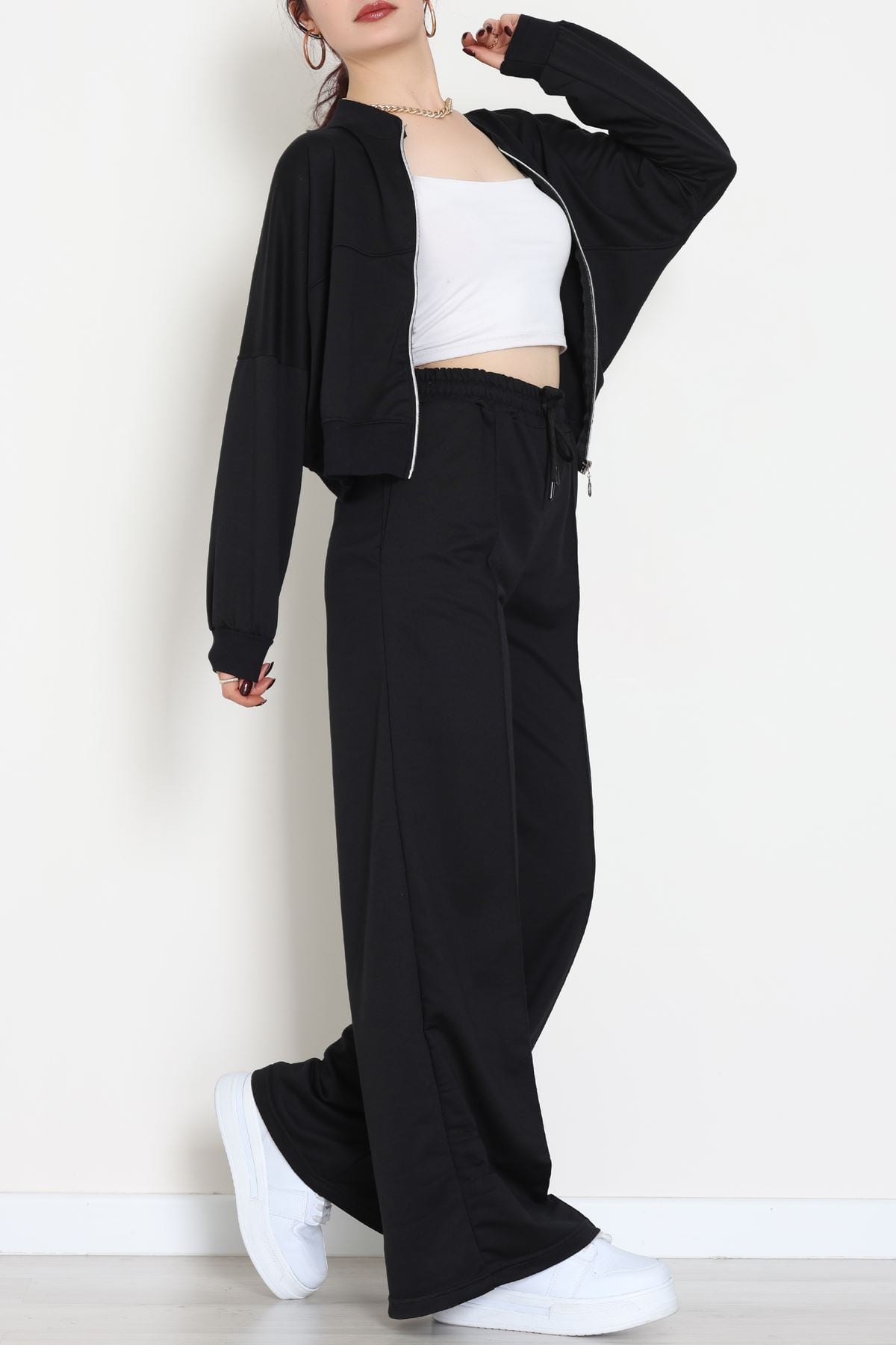 2 İplik Eşofman Takımı Siyah - 55022.1857.