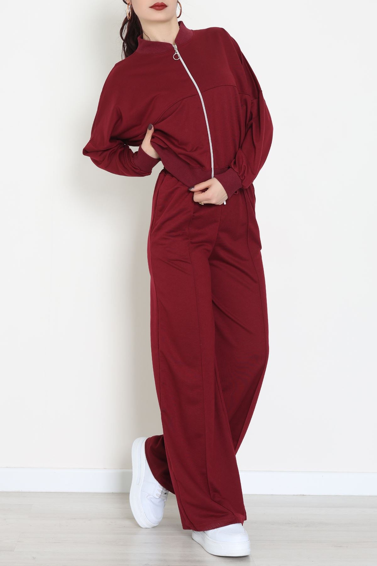 2 İplik Eşofman Takımı Bordo - 55022.1857.