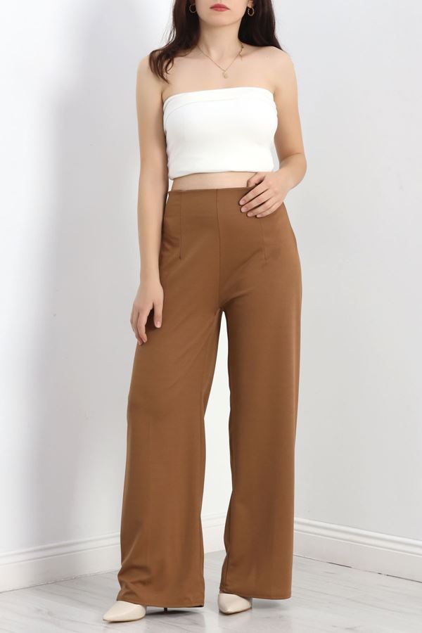 Krep Palazzo Pantolon Bisküvi - 20175.1605.