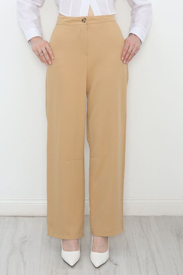 Baggy Kumaş Pantolon Bisküvi - 30171.683.