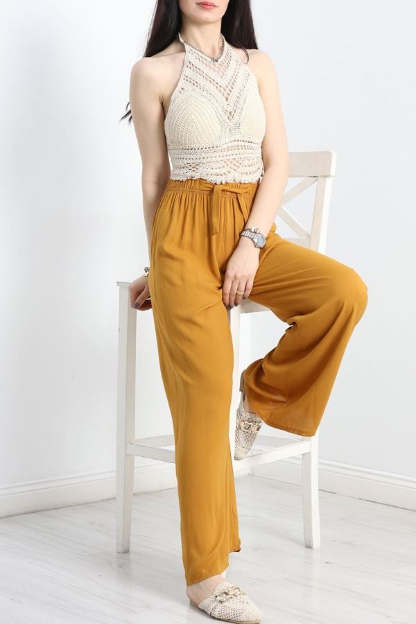 Dokuma Pantolon Hardal - 10005.1095.