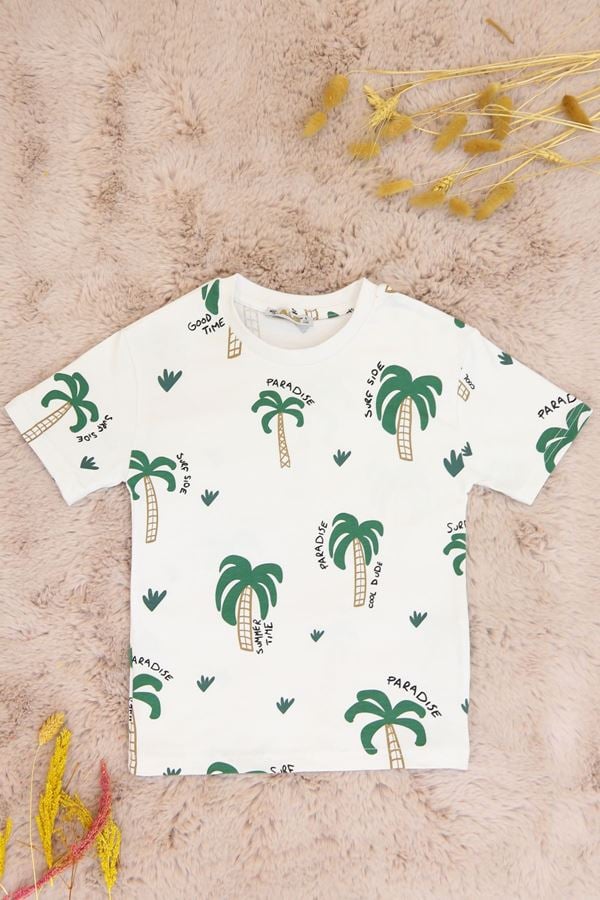 6-9 Yaş Çocuk Tişört Beyaz - 2254170.1576.