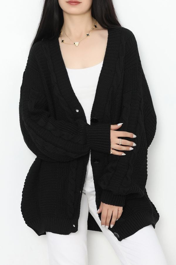 Balon Kol Hırka Siyah - 340.1577.