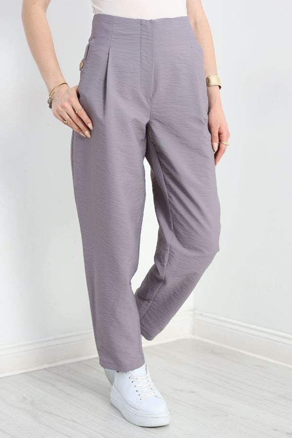 Paraşüt Kumaş Pantolon Gri - 3247.179.