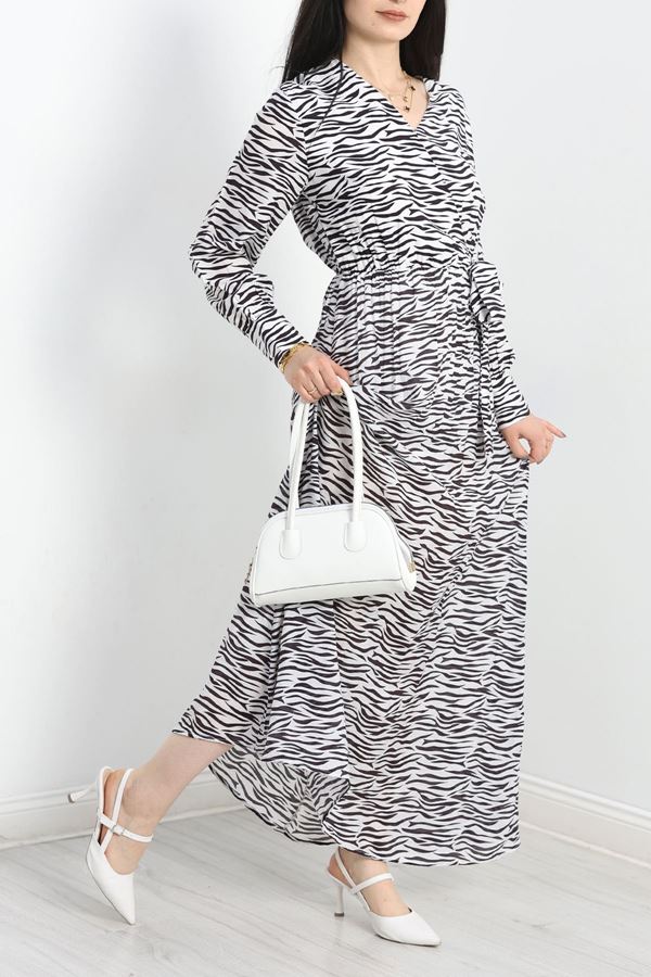 Bel Lastikli Elbise Zebra - 4615.179.