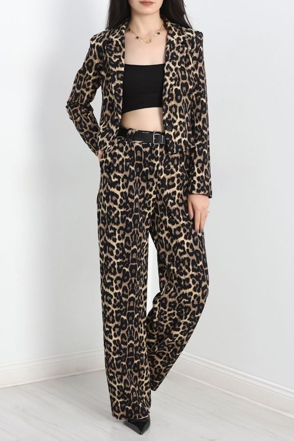Ceketli İkili Takım Leopar - 30792.1865.