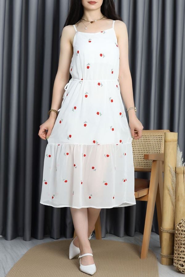 Askılı Elbise Beyaz1 - 41180.155.