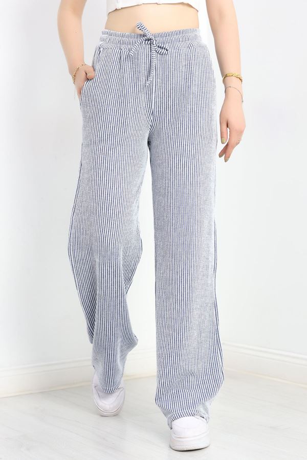 Su Yolu Lastikli Pantolon Lacivert - 41320.1567.