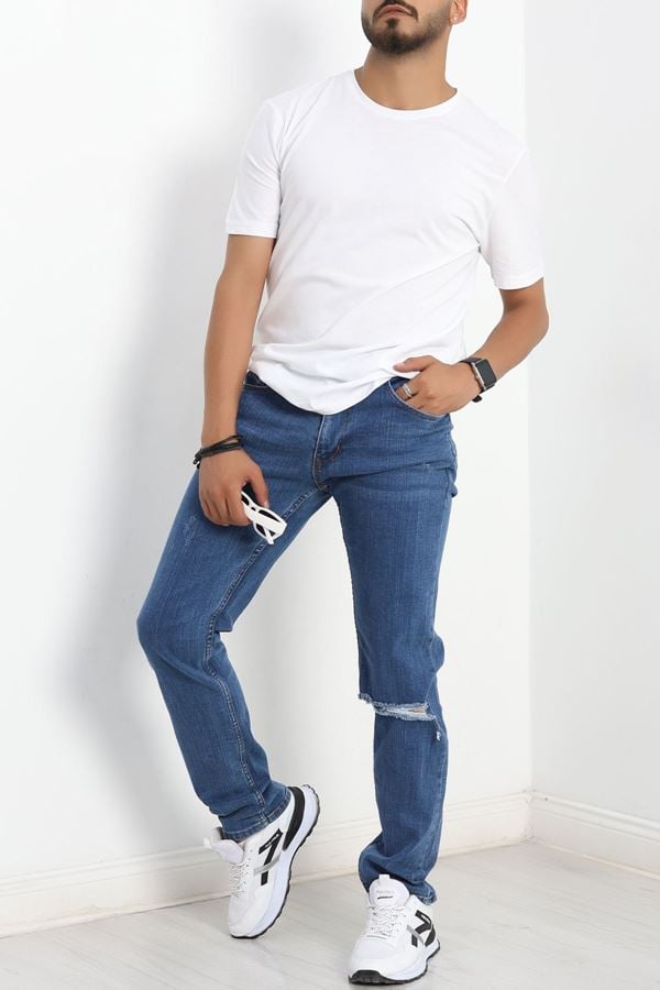 Normal Bel Erkek Kot Pantolon Mavi1 - 41268.1431.