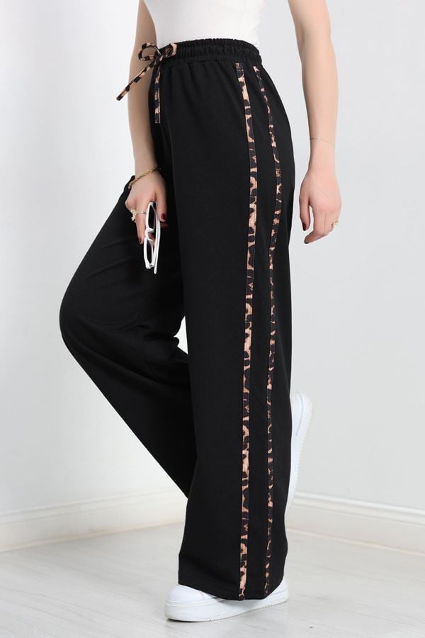 2 İplik Şeritli Eşofman Altı Siyah - 40021.1857.