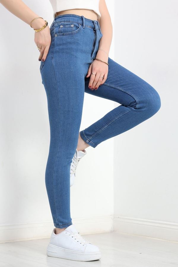 Dar Paça Kot Pantolon Mavi - 15853.1431.