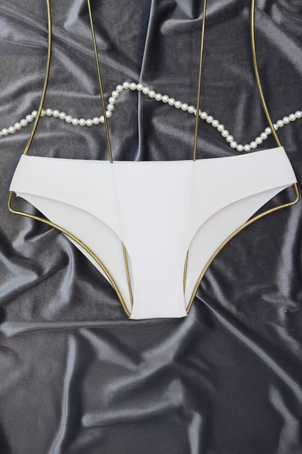 Lazer Kesim Bikini Külot Beyaz - 5206.1783.