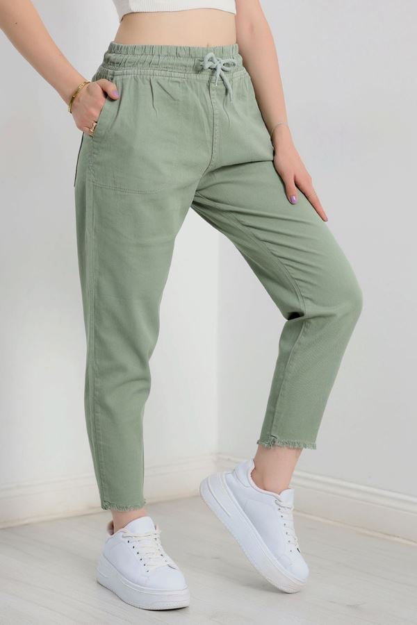 Gabardin Lastikli Kot Pantolon Çağla - 31137.1184.