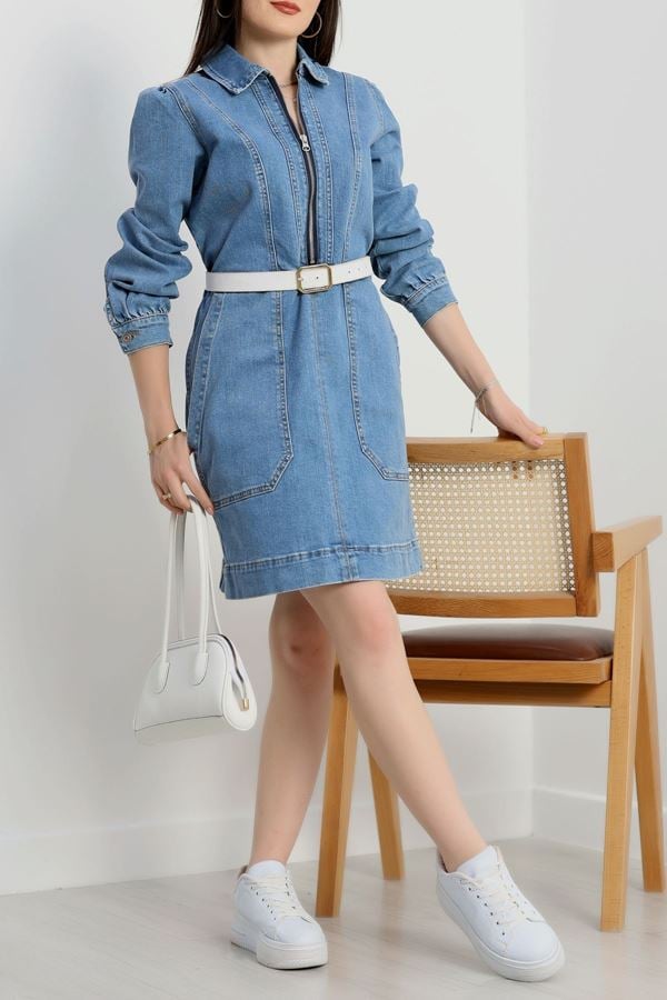 Kot Elbise Açıkmavi - 31214.1590.