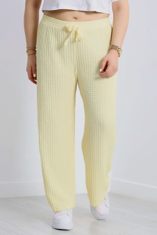 Battal Bubble Yürüyüş Pantolonu Sarı - 90078.107.