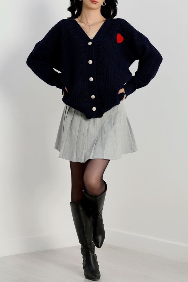 Ponponlu Hırka Lacivert - 382.1577.