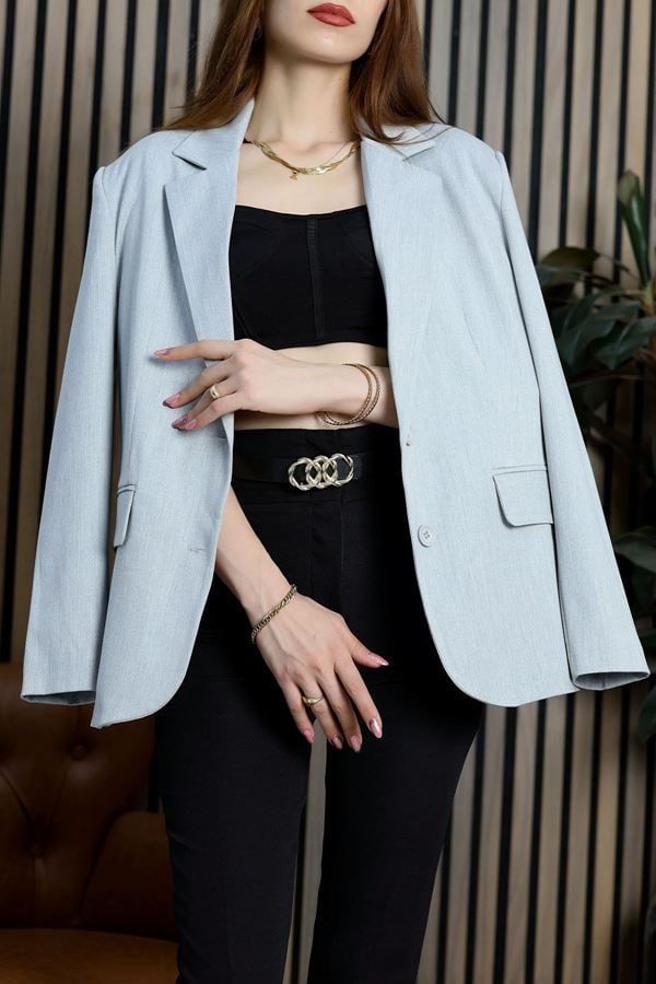 Basic Blazer Gri - 9620.422.