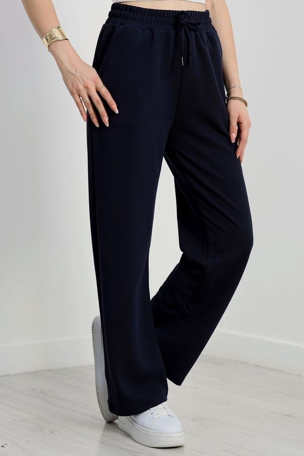 Zra Krep Lastikli Pantolon Lacivert - 42150.1837.