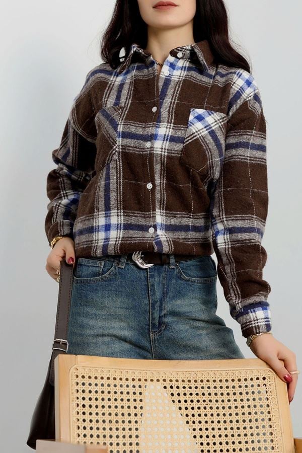 Oduncu Gömlek Kahvemavi - 20947.1874.