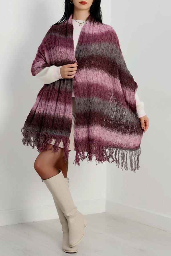 Akrilik Şal Mürdüm - 70468.1736.