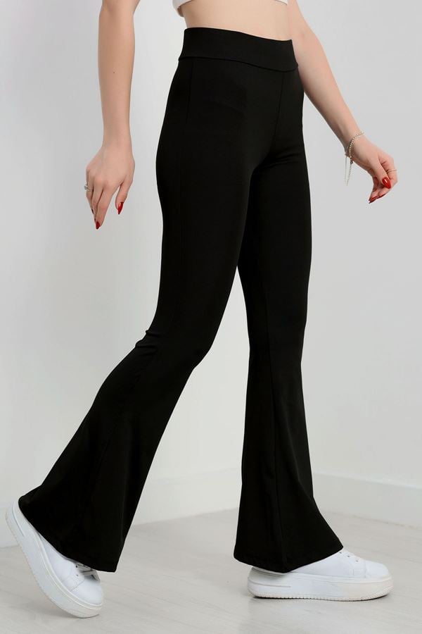 İspanyol Paça Dalgıç Tayt Siyah - 9279.1098.