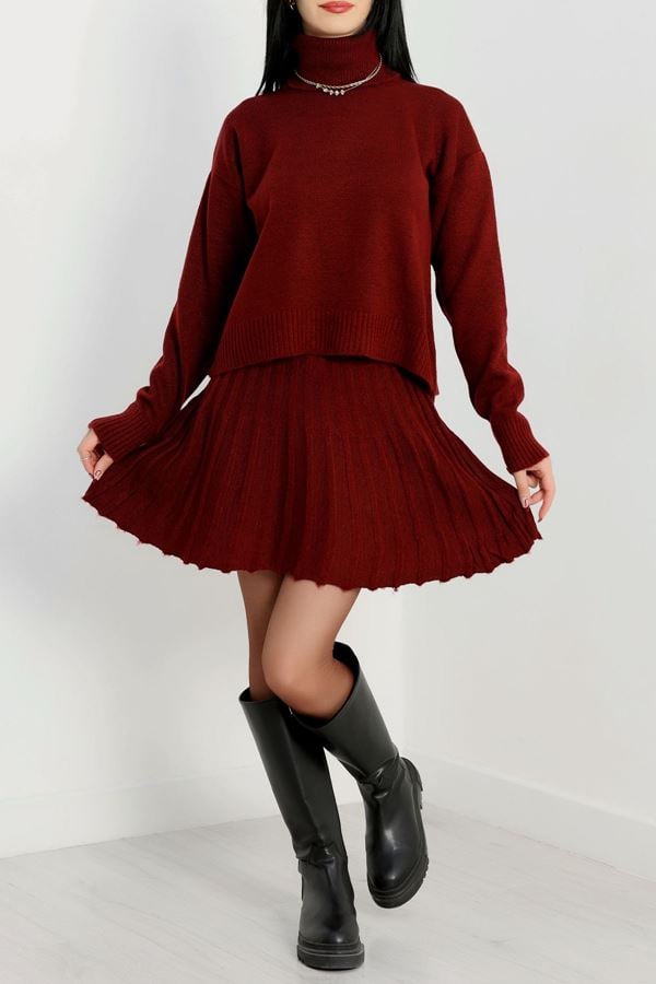 Triko Etekli Takım Bordo - 2361.1765.