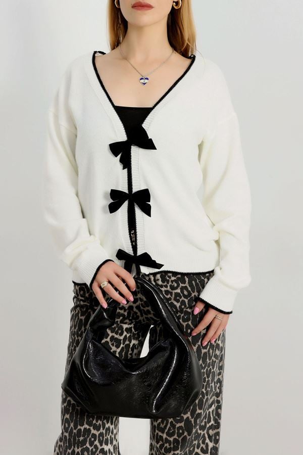 Fiyonk Detaylı Triko Ekru - 2279.1765.