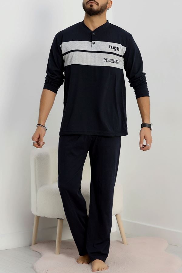 Süprem Erkek Pijama Takımı Lacivert - 20833.1838.