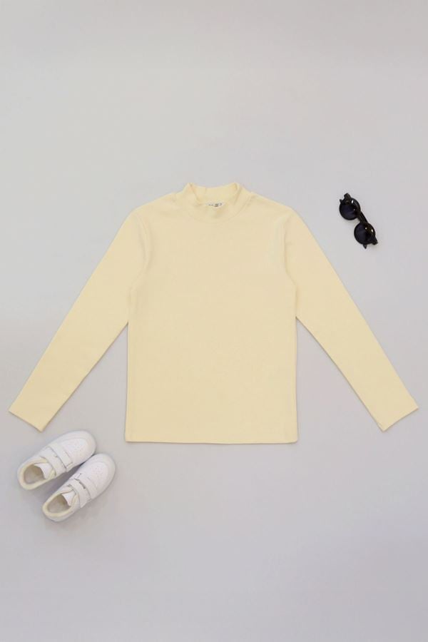 10-13 Yaş Likralı Ribana Body Bej - 7264313.1576.