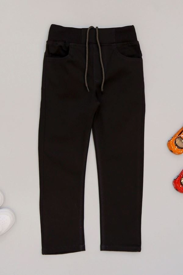 6-10 Yaş Düz Paça Unisex Çocuk Kanvas Pantolon Antrasit - 90222.2032.