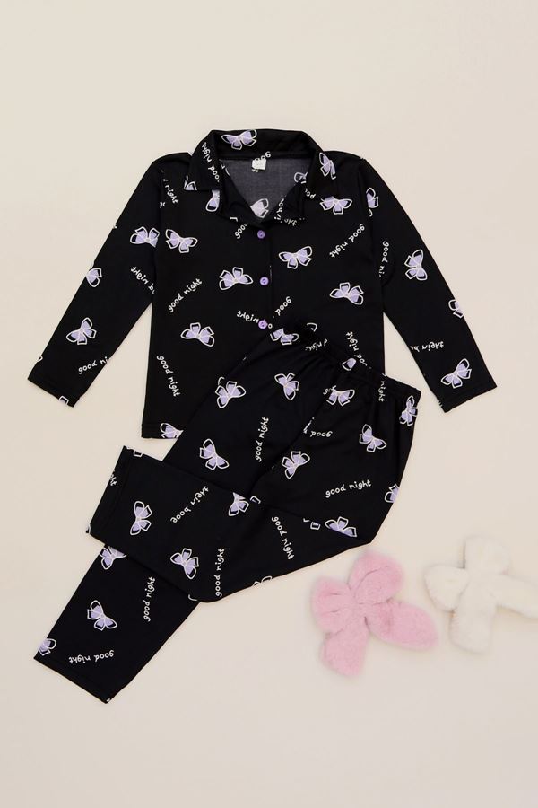 3-14 Yaş  Baskılı Milan Çocuk Takım Siyahfiyonk - 414.1287.