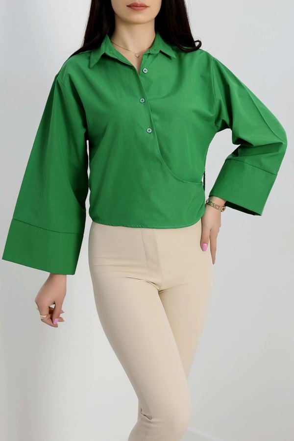 Bağlamalı Gömlek Koyuyeşil - 30925.1949.
