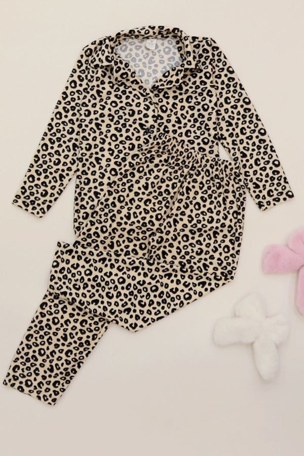 3-14 Yaş Baskılı Süet Çocuk Takım Bejbenek - 480.1287.