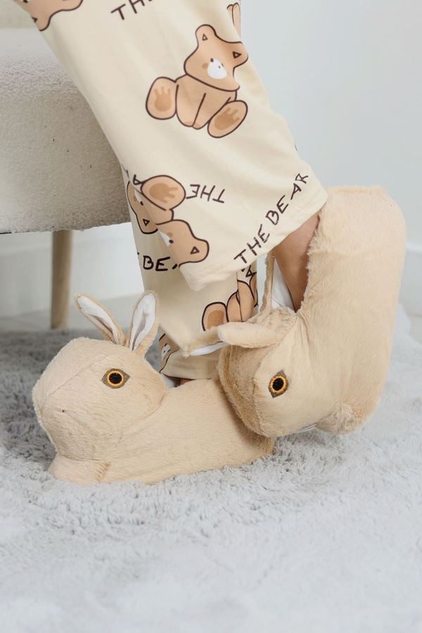 Hayvanlı Panduf Krem - 31481.264.