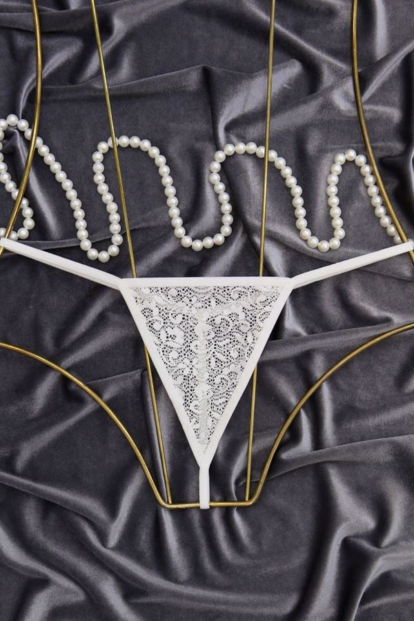 Dantelli Tanga  Beyaz - 1129.1364.