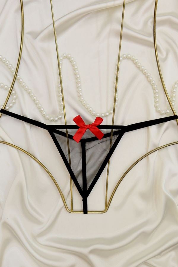 Kurdaleli Tanga  Siyah - 1182.1364.