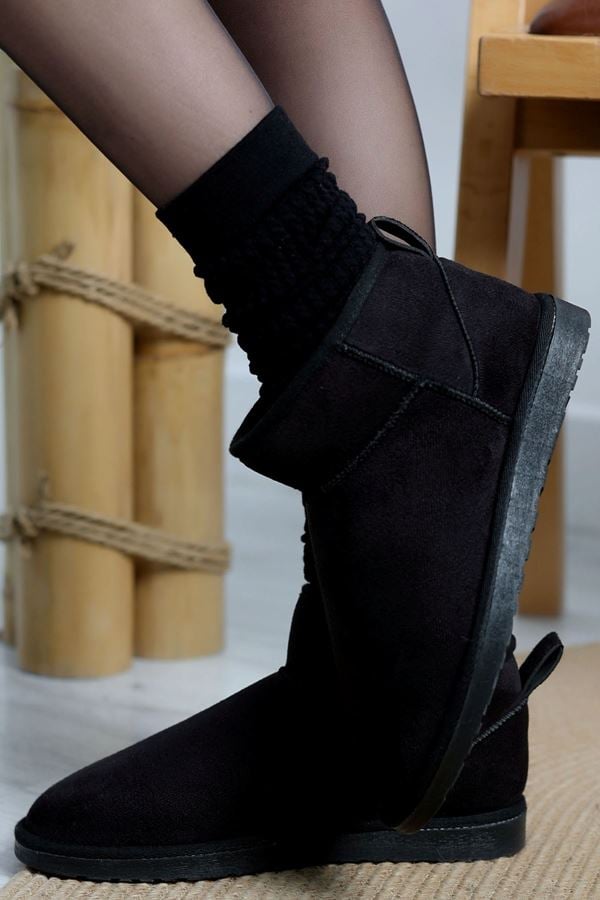 Mini Boy Süet Bot Siyah - 31435.1932.