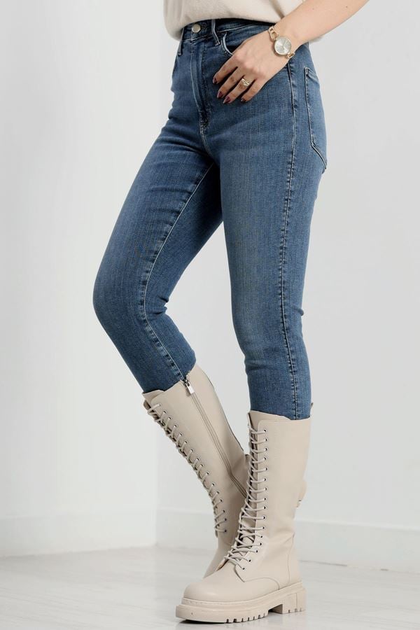 Dar Paça Kot Pantolon Mavi2 - 19724.1904.