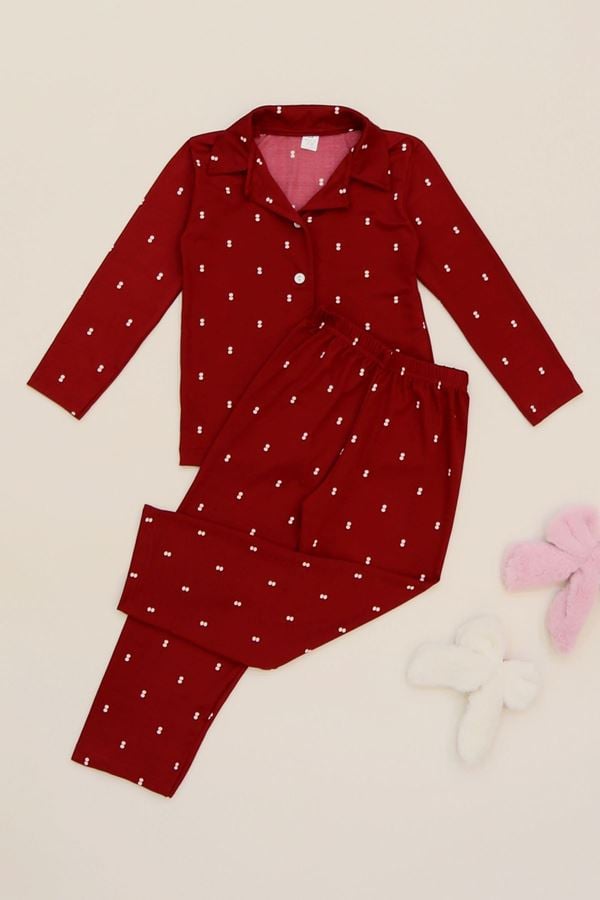 3-14 Yaş  Baskılı Milan Çocuk Takım Bordobenek - 414.1287.