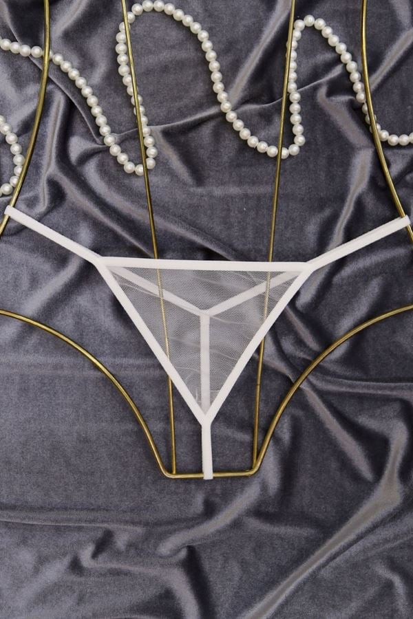 Tül Tanga 2Li Külot Set Siyahbeyaz - 1162.1364.