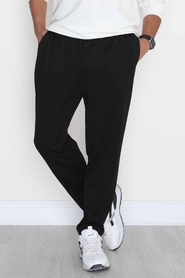 İthal Krep Erkek Pantolon Siyah - 90119.1837.