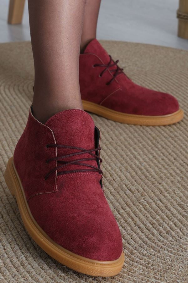 Kadın Bot Süetbordo - 31434.1846.