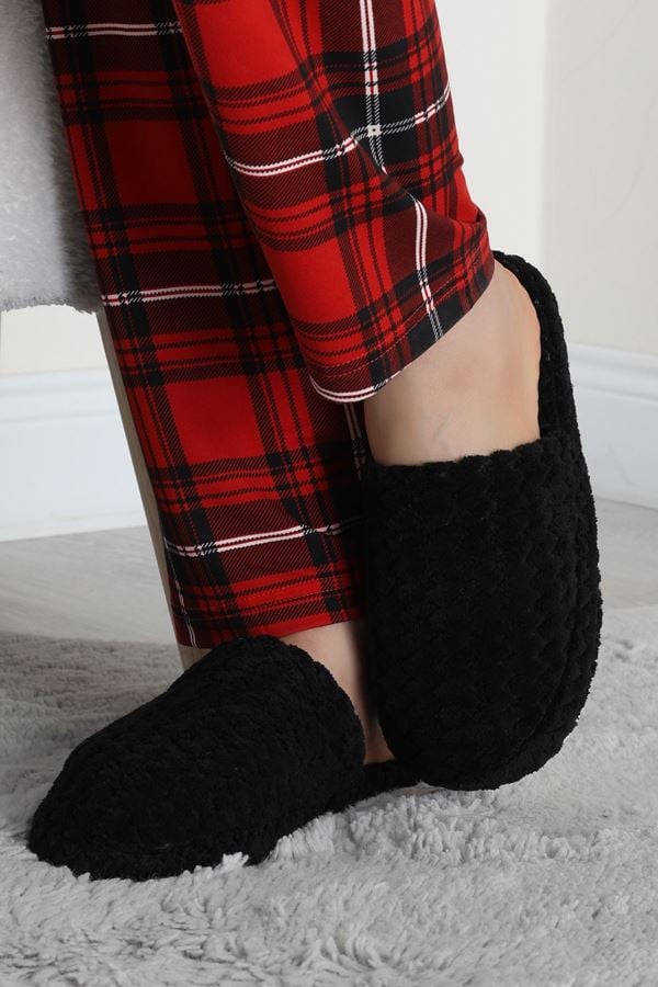 Peluş Ev Terliği Siyah - 31475.264.