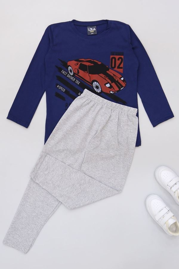 5-12 Yaş Erkek Süprem Pijama Takımı Lacikırmızı - 42519.1048.