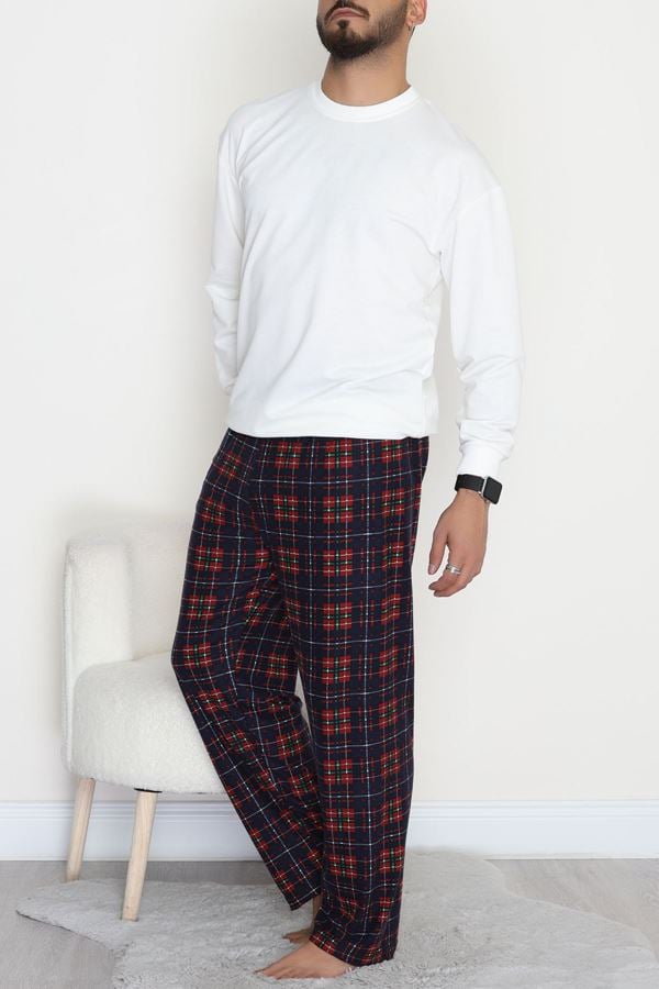 Süet Erkek Pijama Alt Lacikırmızı - 306.1287.