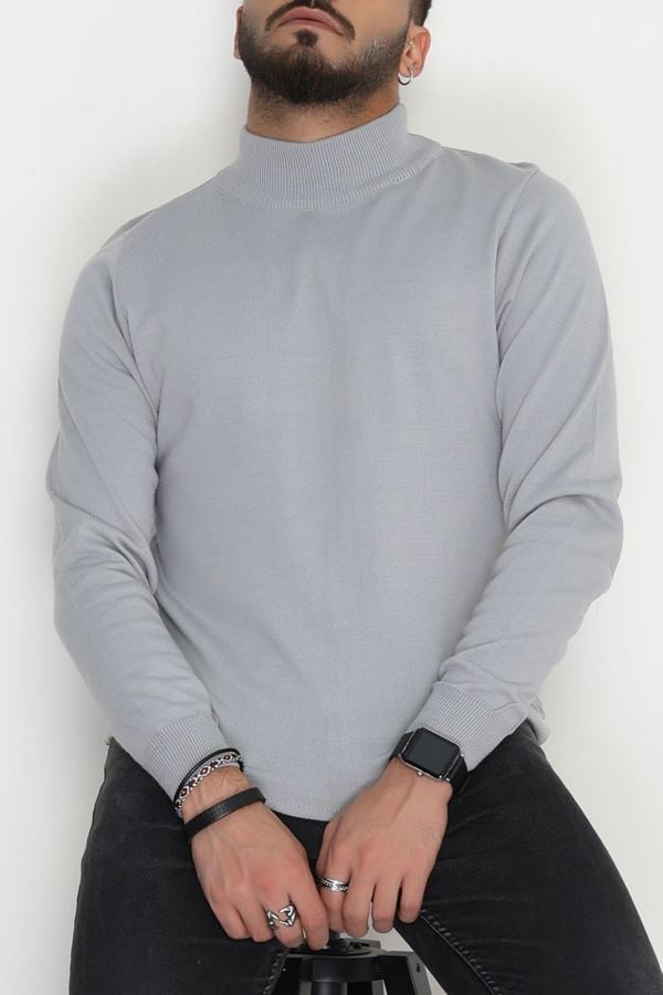 Yarım Balıkçı Erkek Triko Sweat Boyalıgri - 42530.2052.