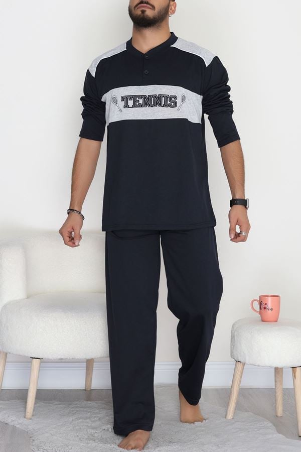 Süprem Erkek Pijama Takımı Lacigri - 20829.1838.