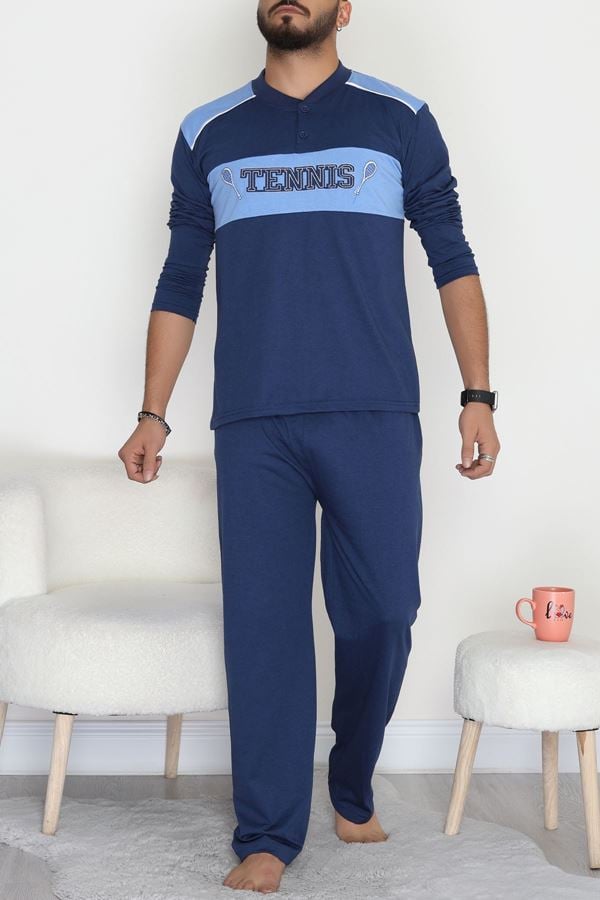 Süprem Erkek Pijama Takımı Lacimavi - 20829.1838.