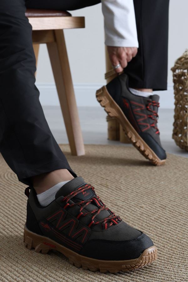 Erkek Spor Ayakkabı Grikırmızı - 31480.264.